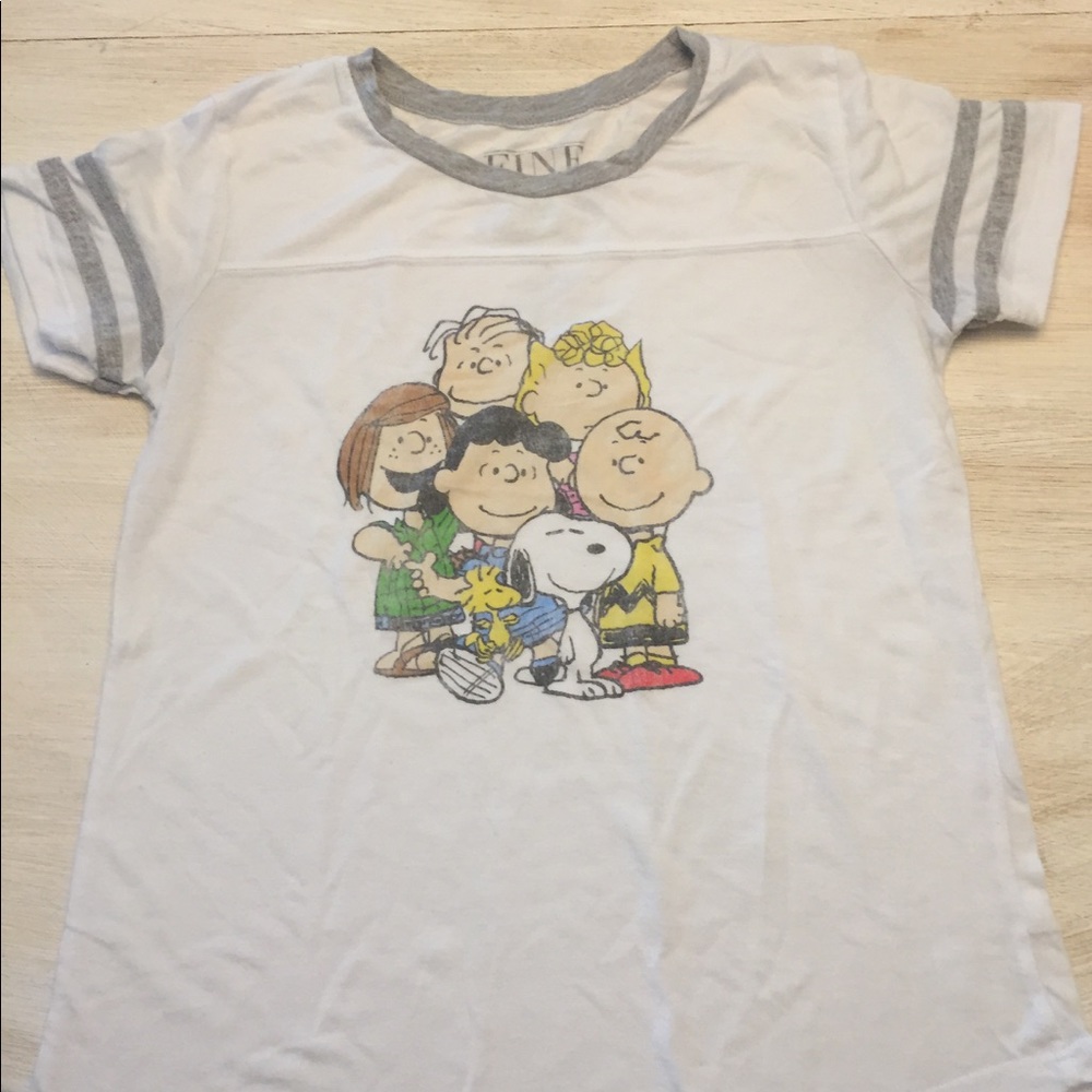 Girls Peanuts Characters soft tee
